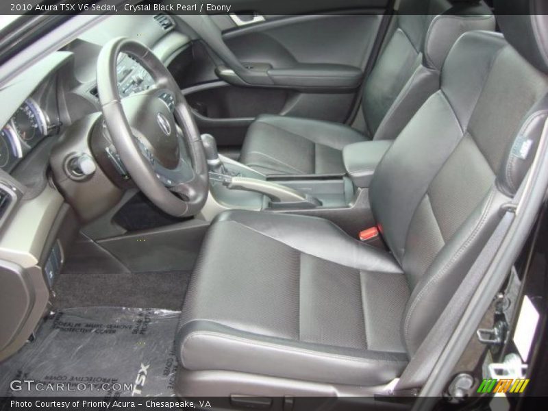  2010 TSX V6 Sedan Ebony Interior