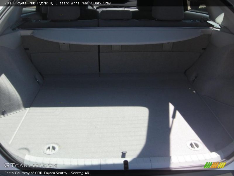 Blizzard White Pearl / Dark Gray 2010 Toyota Prius Hybrid III