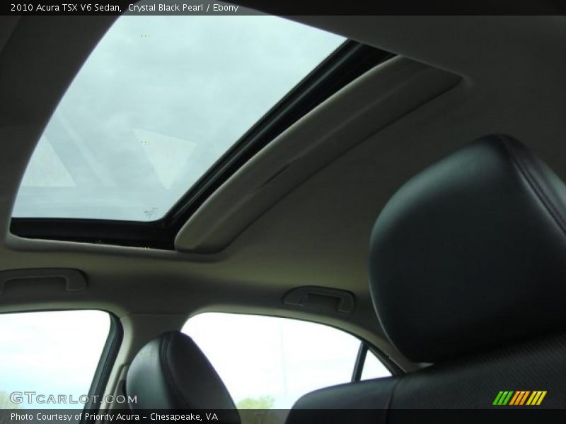 Crystal Black Pearl / Ebony 2010 Acura TSX V6 Sedan