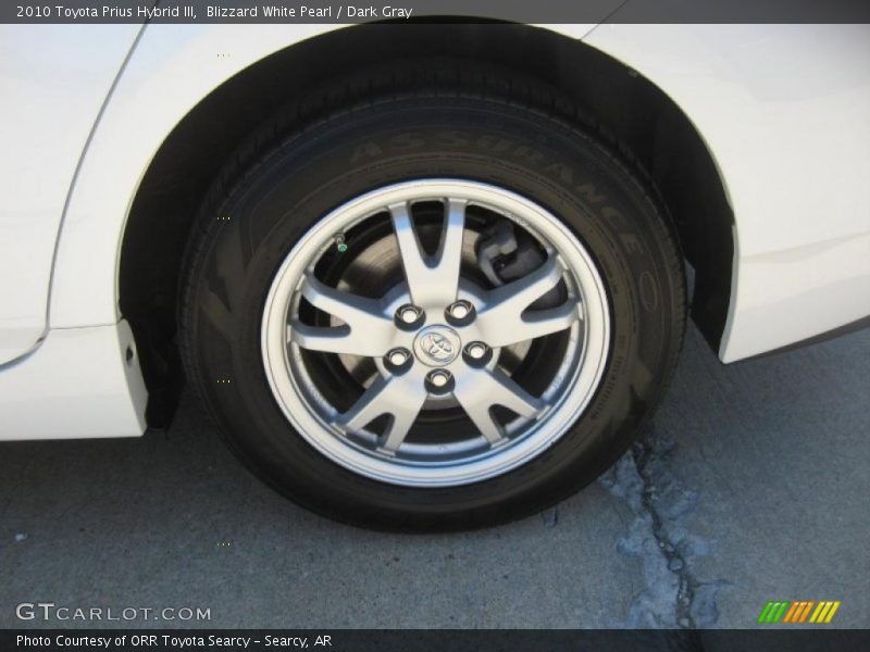 Blizzard White Pearl / Dark Gray 2010 Toyota Prius Hybrid III
