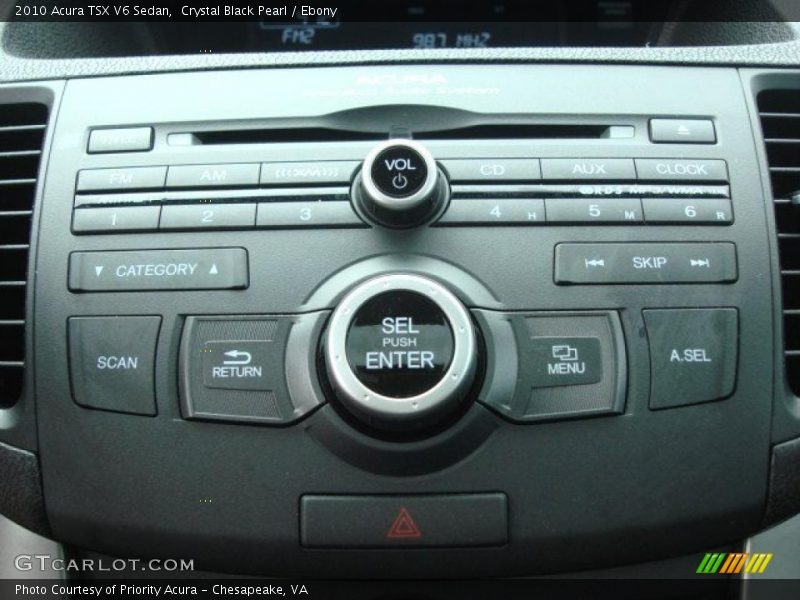 Controls of 2010 TSX V6 Sedan