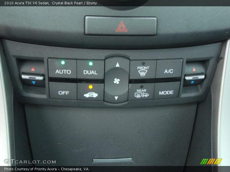 Controls of 2010 TSX V6 Sedan