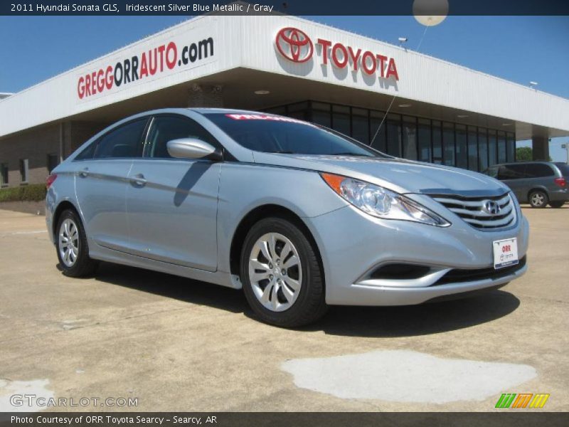 Iridescent Silver Blue Metallic / Gray 2011 Hyundai Sonata GLS