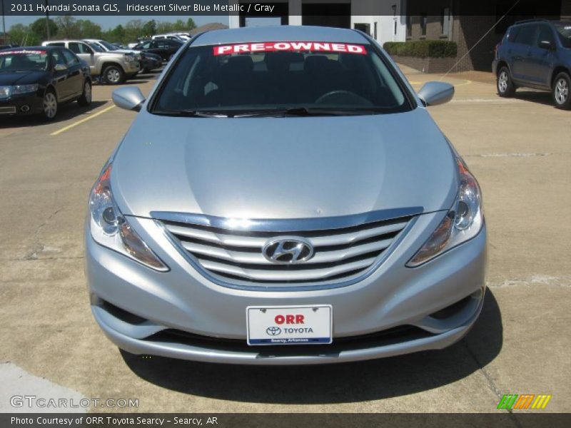 Iridescent Silver Blue Metallic / Gray 2011 Hyundai Sonata GLS