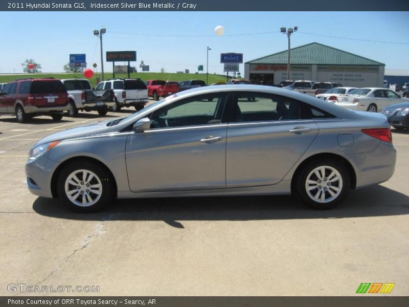 Iridescent Silver Blue Metallic / Gray 2011 Hyundai Sonata GLS