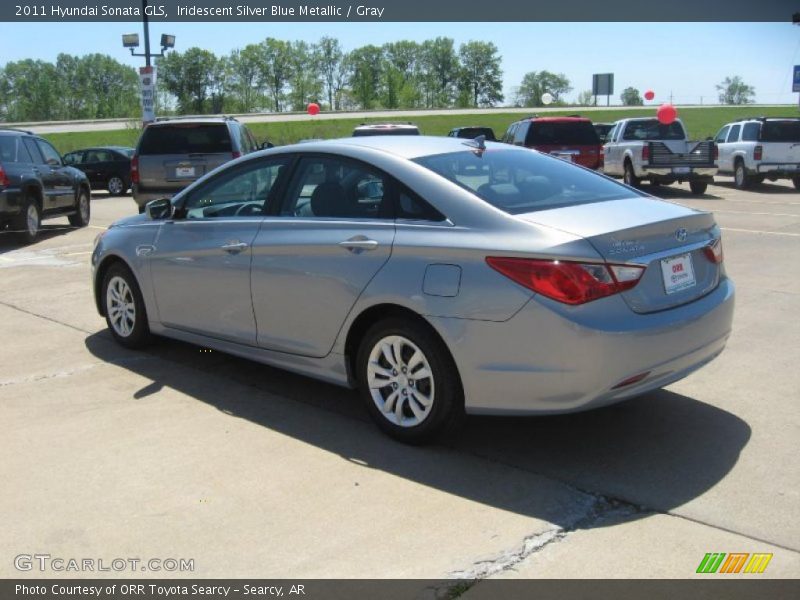 Iridescent Silver Blue Metallic / Gray 2011 Hyundai Sonata GLS