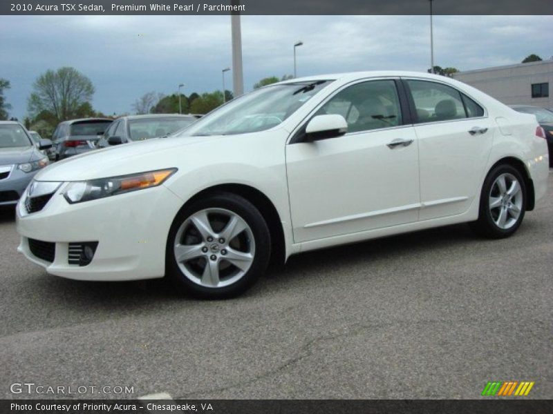 Premium White Pearl / Parchment 2010 Acura TSX Sedan