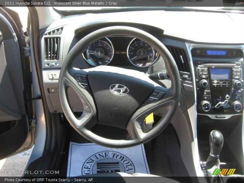 Iridescent Silver Blue Metallic / Gray 2011 Hyundai Sonata GLS