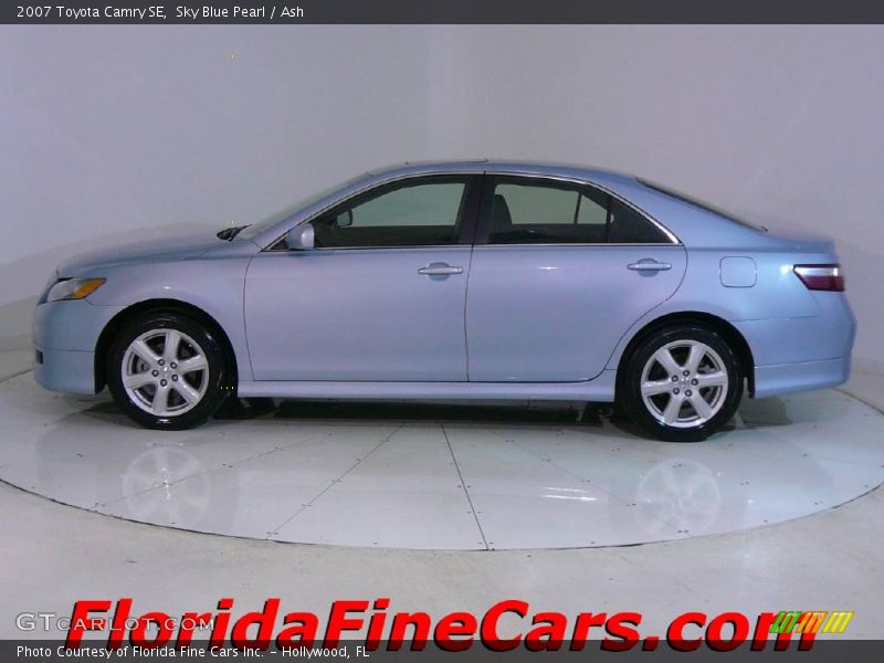 Sky Blue Pearl / Ash 2007 Toyota Camry SE