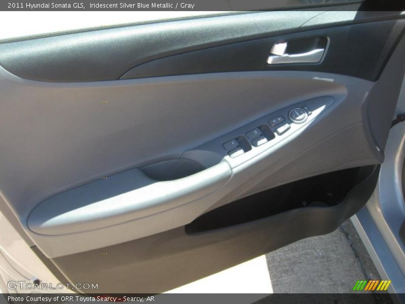 Iridescent Silver Blue Metallic / Gray 2011 Hyundai Sonata GLS