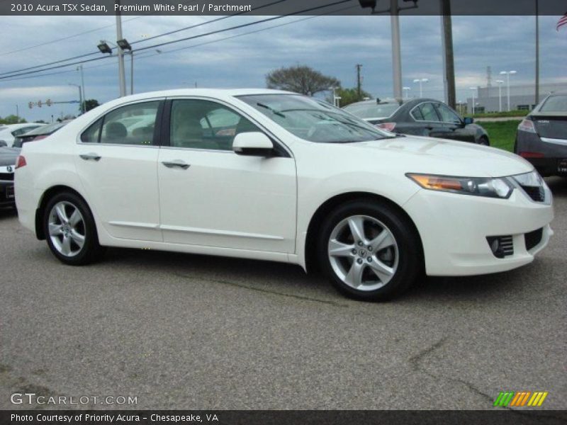 Premium White Pearl / Parchment 2010 Acura TSX Sedan
