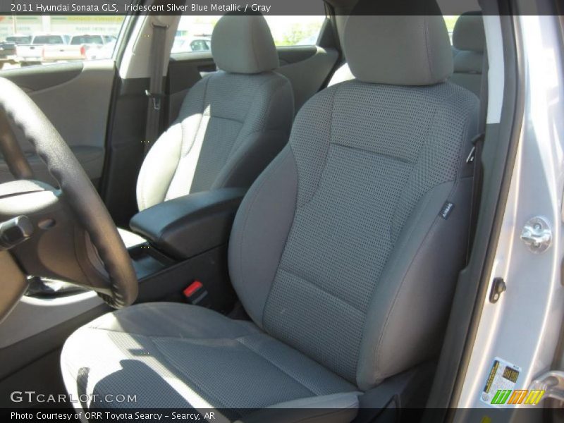 Iridescent Silver Blue Metallic / Gray 2011 Hyundai Sonata GLS