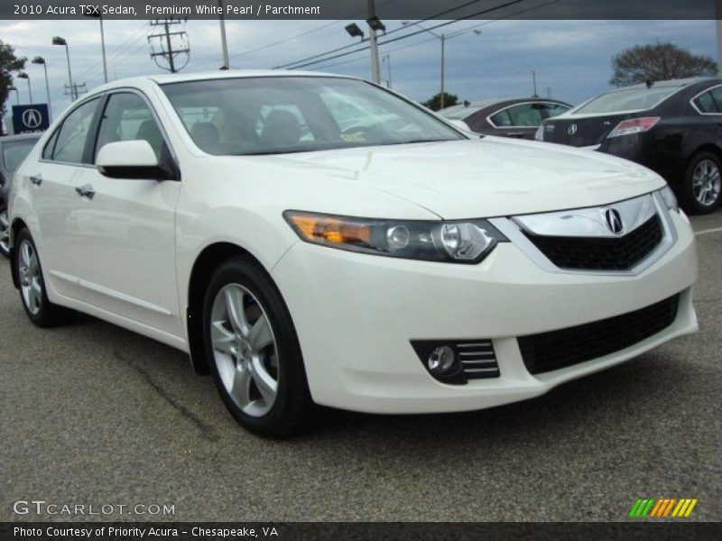 Premium White Pearl / Parchment 2010 Acura TSX Sedan