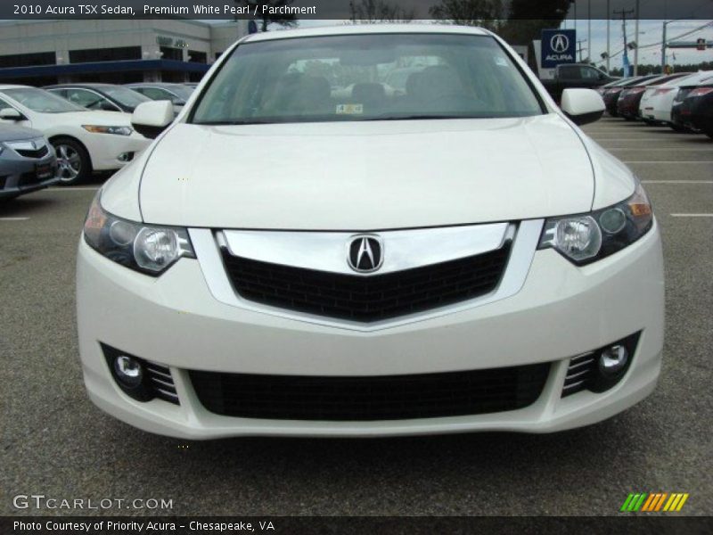 Premium White Pearl / Parchment 2010 Acura TSX Sedan