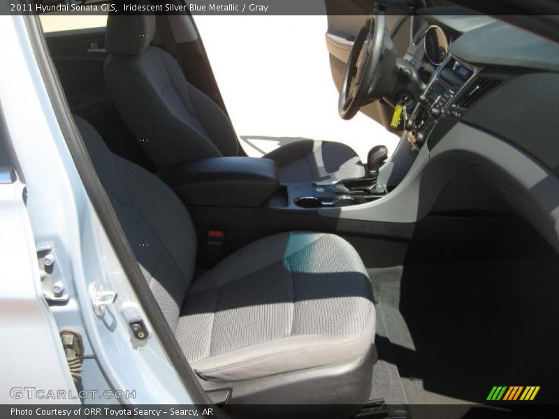 Iridescent Silver Blue Metallic / Gray 2011 Hyundai Sonata GLS