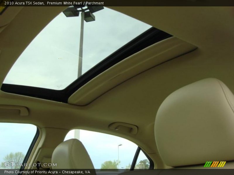 Premium White Pearl / Parchment 2010 Acura TSX Sedan
