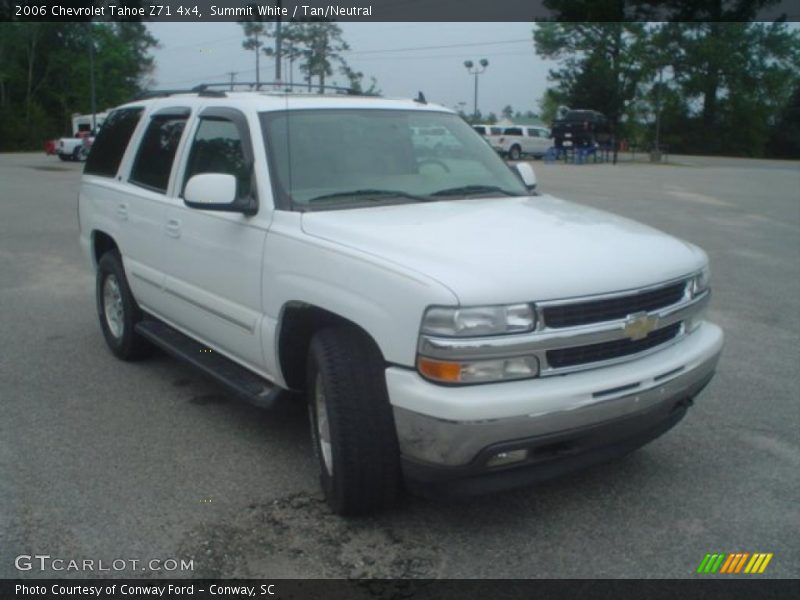 Summit White / Tan/Neutral 2006 Chevrolet Tahoe Z71 4x4