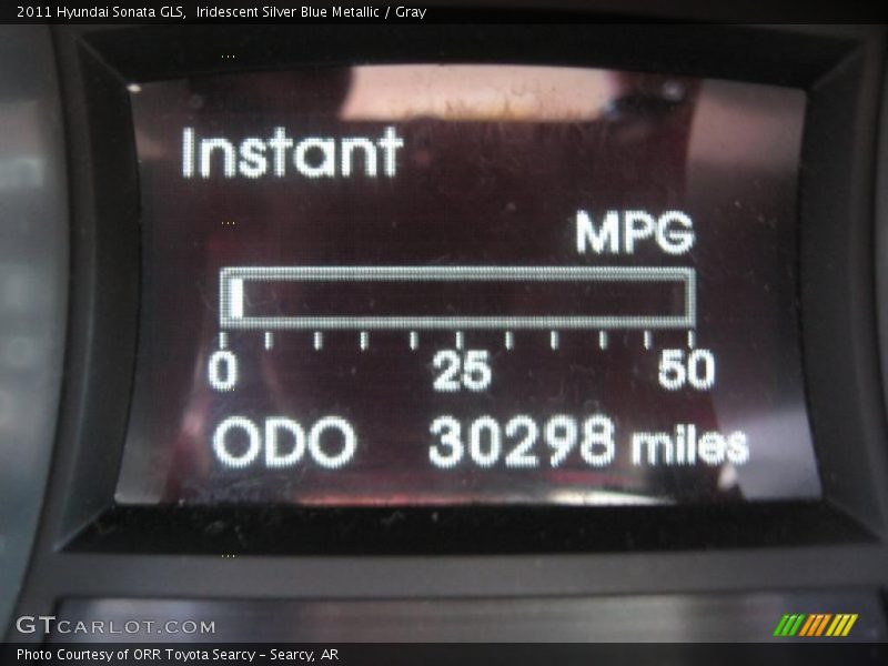 Iridescent Silver Blue Metallic / Gray 2011 Hyundai Sonata GLS