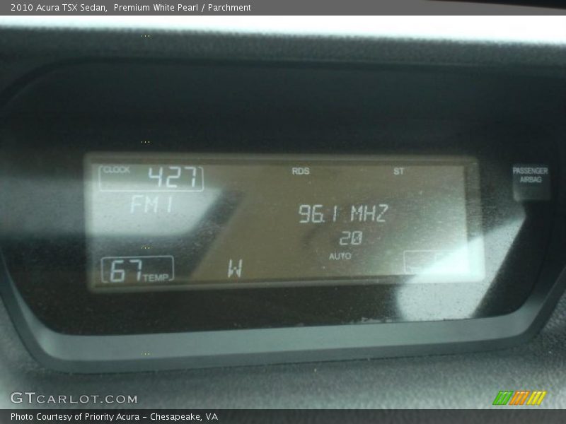 Premium White Pearl / Parchment 2010 Acura TSX Sedan