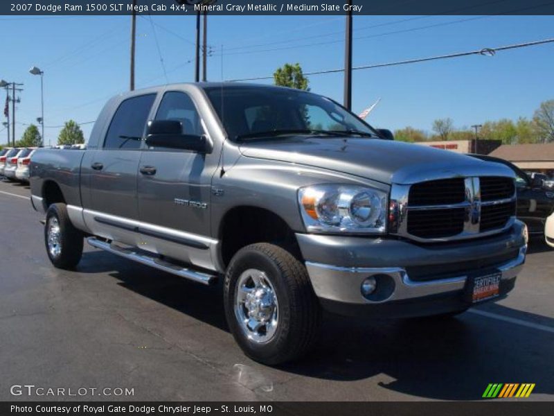 Mineral Gray Metallic / Medium Slate Gray 2007 Dodge Ram 1500 SLT Mega Cab 4x4