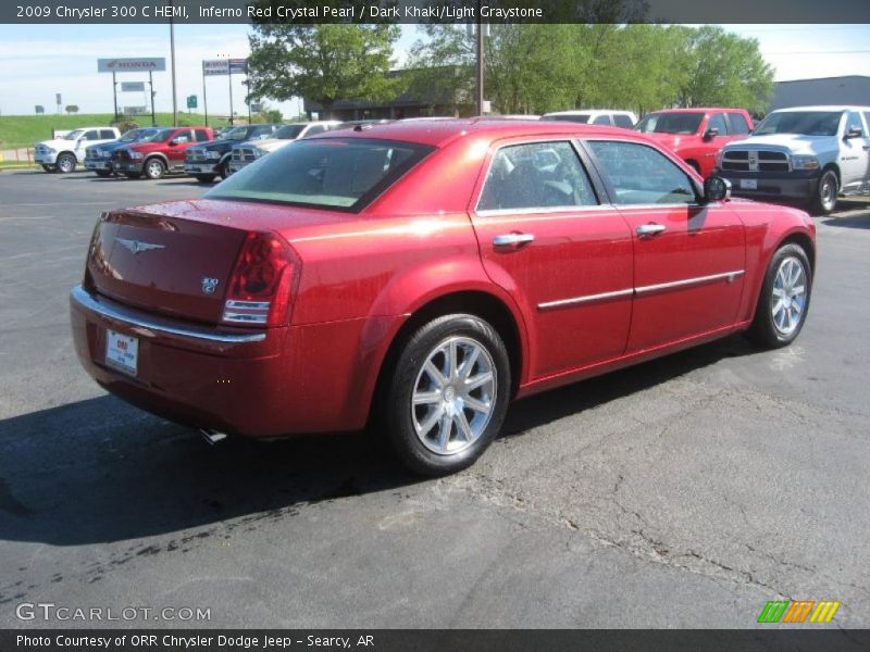 Inferno Red Crystal Pearl / Dark Khaki/Light Graystone 2009 Chrysler 300 C HEMI