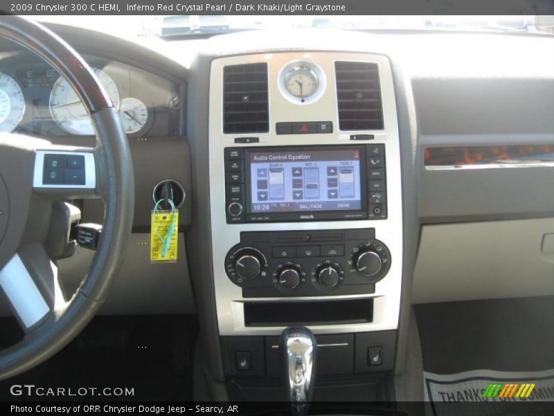 Inferno Red Crystal Pearl / Dark Khaki/Light Graystone 2009 Chrysler 300 C HEMI