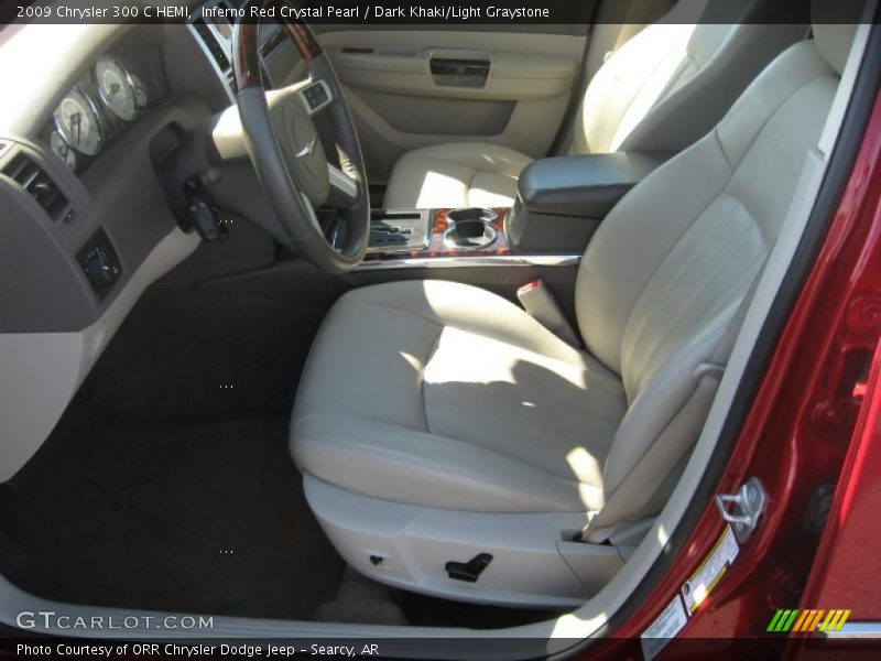 Inferno Red Crystal Pearl / Dark Khaki/Light Graystone 2009 Chrysler 300 C HEMI