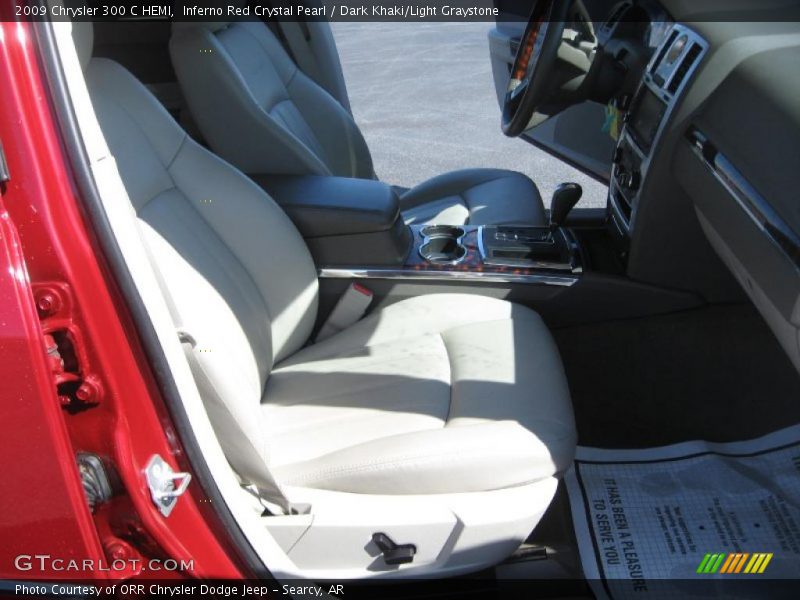 Inferno Red Crystal Pearl / Dark Khaki/Light Graystone 2009 Chrysler 300 C HEMI
