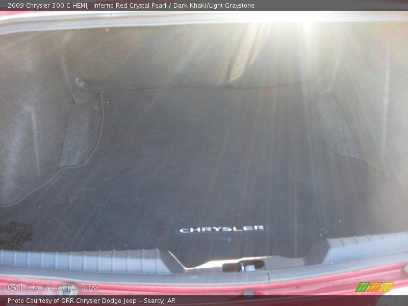 Inferno Red Crystal Pearl / Dark Khaki/Light Graystone 2009 Chrysler 300 C HEMI