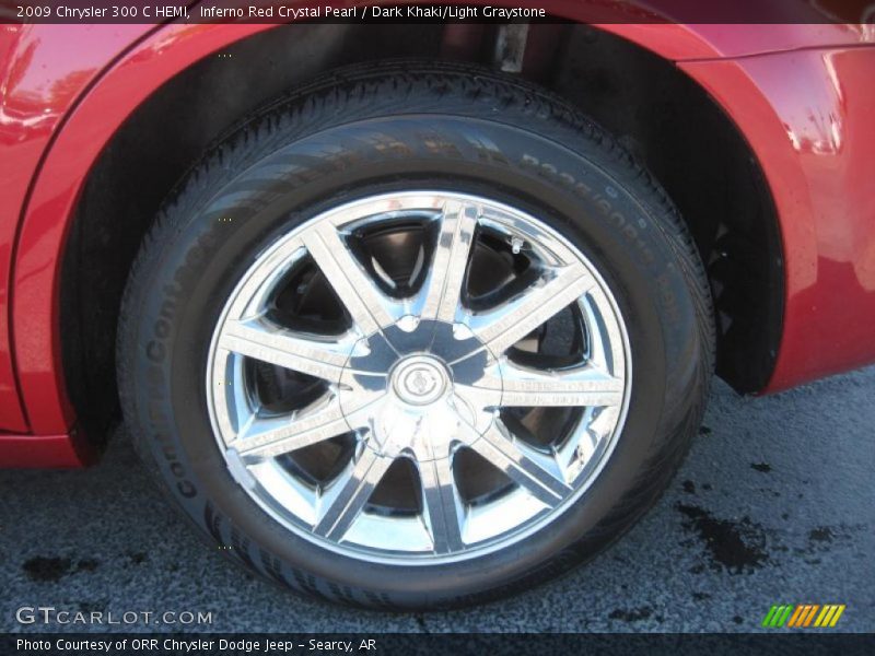 Inferno Red Crystal Pearl / Dark Khaki/Light Graystone 2009 Chrysler 300 C HEMI