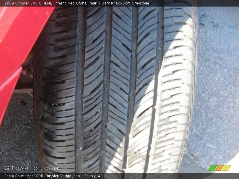 Inferno Red Crystal Pearl / Dark Khaki/Light Graystone 2009 Chrysler 300 C HEMI