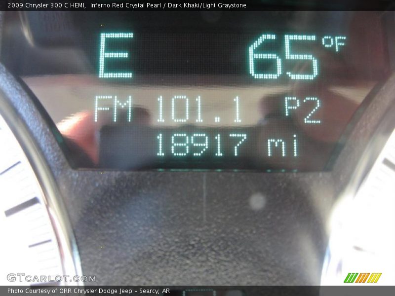 Inferno Red Crystal Pearl / Dark Khaki/Light Graystone 2009 Chrysler 300 C HEMI