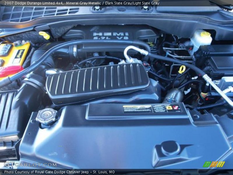 Mineral Gray Metallic / Dark Slate Gray/Light Slate Gray 2007 Dodge Durango Limited 4x4