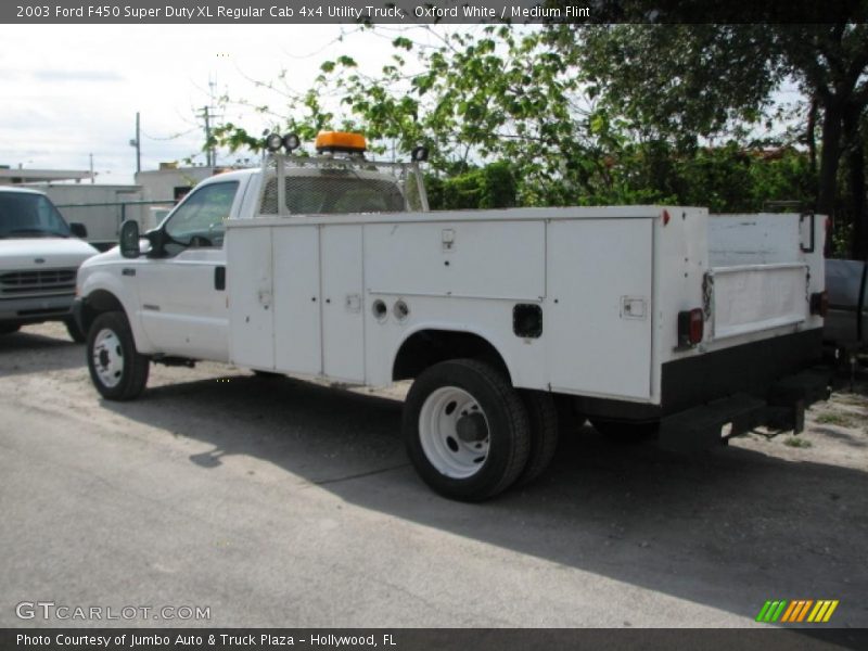 Oxford White / Medium Flint 2003 Ford F450 Super Duty XL Regular Cab 4x4 Utility Truck