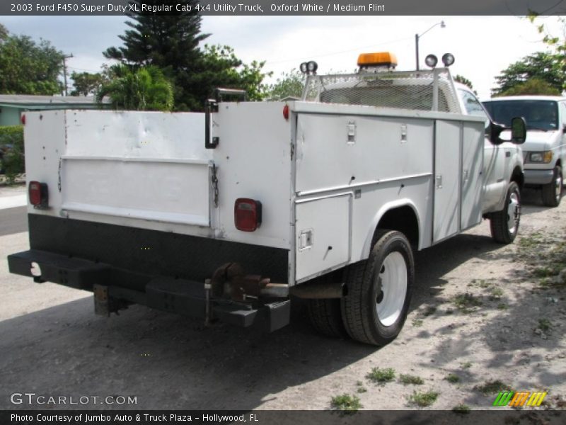 Oxford White / Medium Flint 2003 Ford F450 Super Duty XL Regular Cab 4x4 Utility Truck