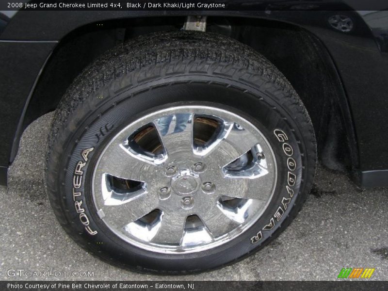 Black / Dark Khaki/Light Graystone 2008 Jeep Grand Cherokee Limited 4x4