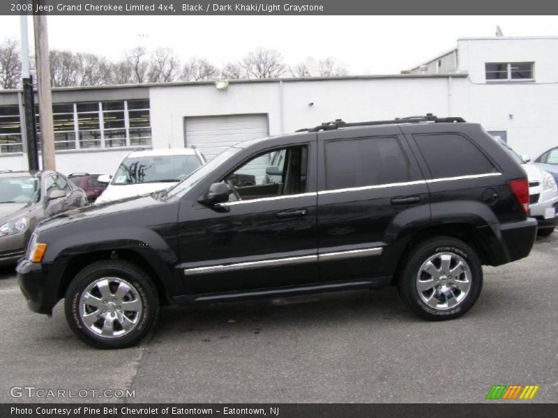 Black / Dark Khaki/Light Graystone 2008 Jeep Grand Cherokee Limited 4x4