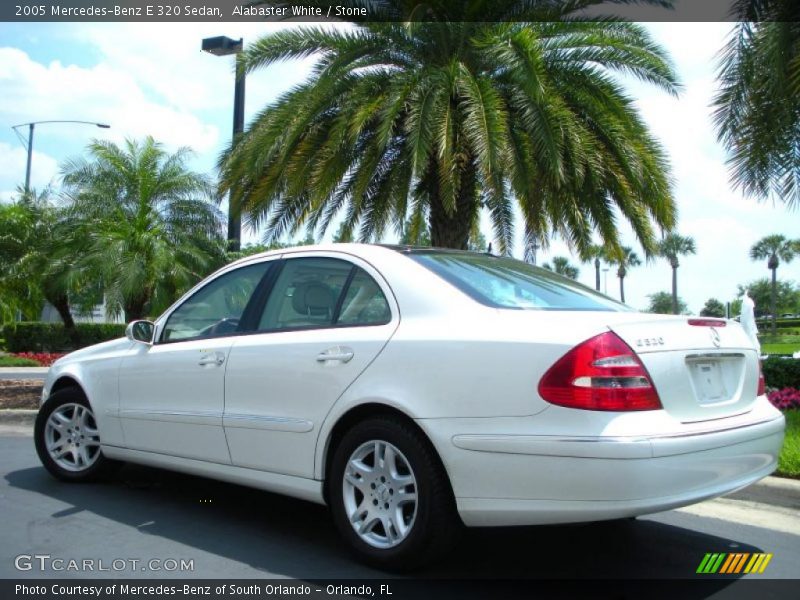 Alabaster White / Stone 2005 Mercedes-Benz E 320 Sedan