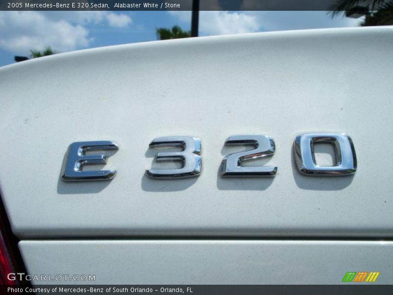 Alabaster White / Stone 2005 Mercedes-Benz E 320 Sedan