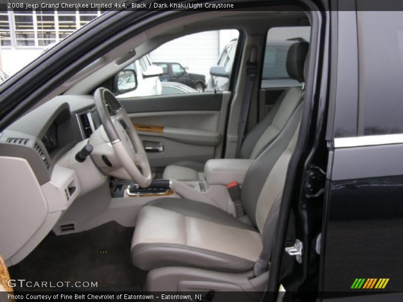 Black / Dark Khaki/Light Graystone 2008 Jeep Grand Cherokee Limited 4x4