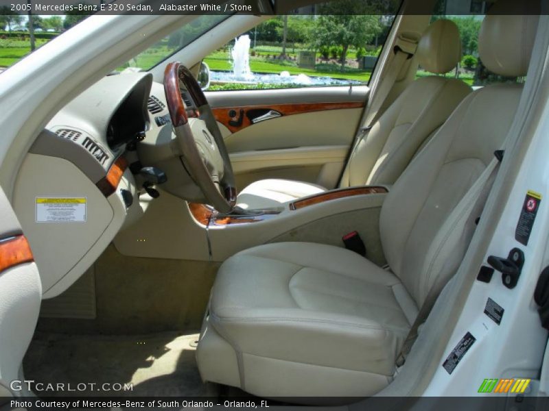 Alabaster White / Stone 2005 Mercedes-Benz E 320 Sedan