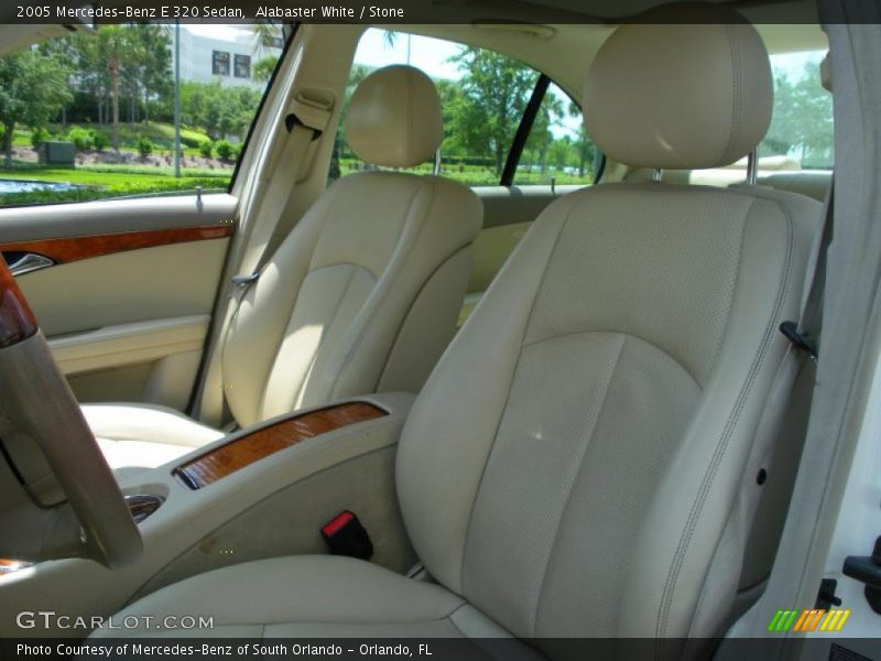 Alabaster White / Stone 2005 Mercedes-Benz E 320 Sedan