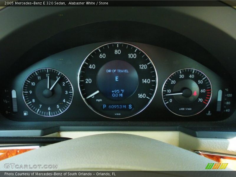 Alabaster White / Stone 2005 Mercedes-Benz E 320 Sedan