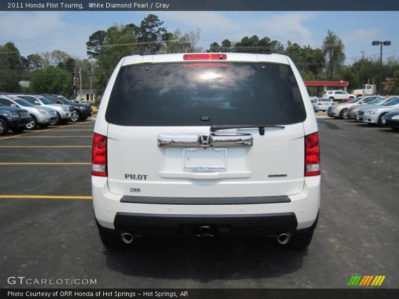 White Diamond Pearl / Gray 2011 Honda Pilot Touring