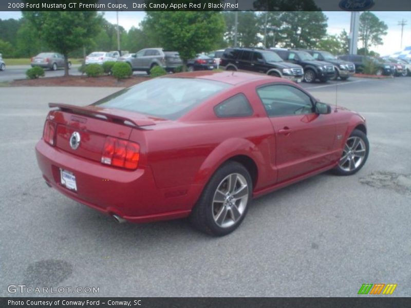 Dark Candy Apple Red / Black/Red 2008 Ford Mustang GT Premium Coupe