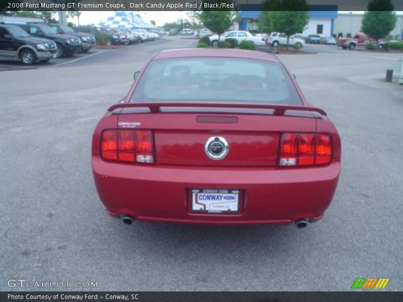 Dark Candy Apple Red / Black/Red 2008 Ford Mustang GT Premium Coupe