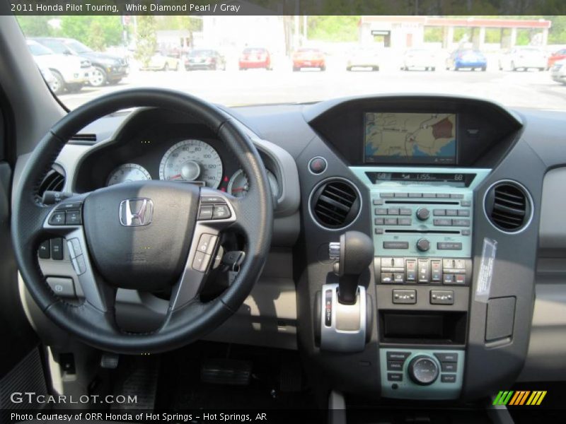 White Diamond Pearl / Gray 2011 Honda Pilot Touring