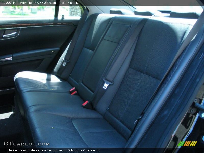 Black / Black 2007 Mercedes-Benz S 550 Sedan