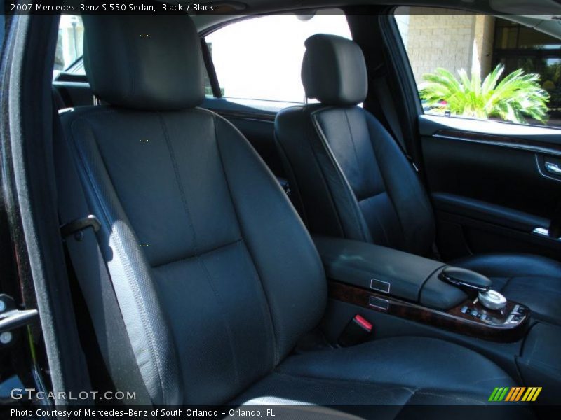 Black / Black 2007 Mercedes-Benz S 550 Sedan