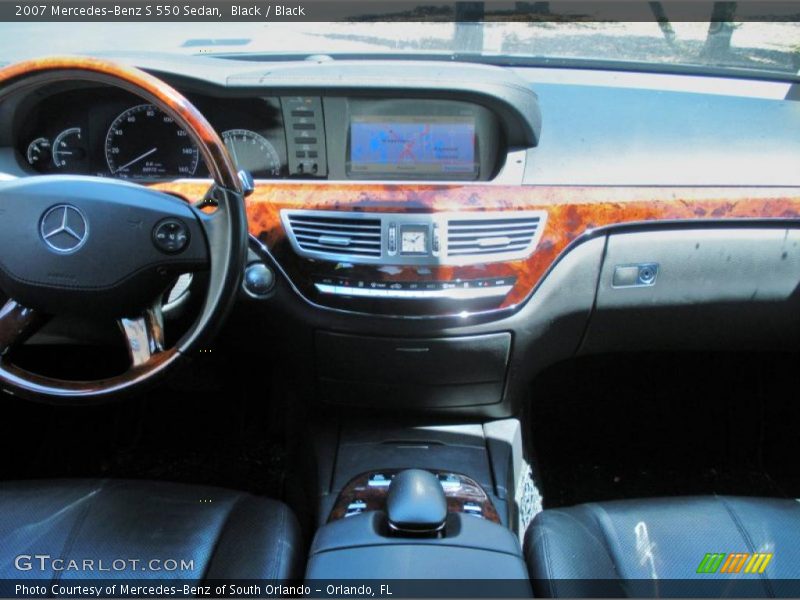 Black / Black 2007 Mercedes-Benz S 550 Sedan